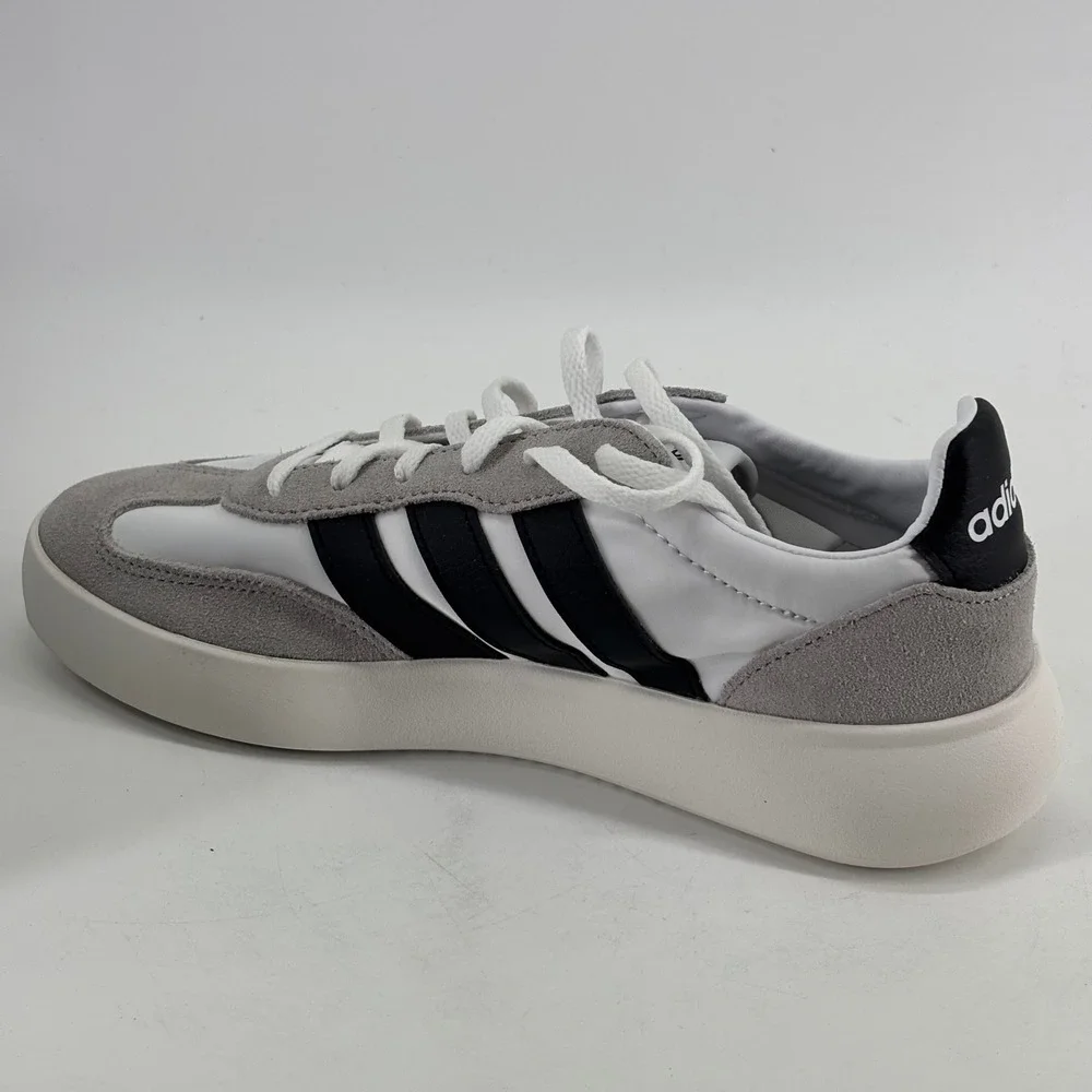 Adidas Barreda Decode J Youth Size 5.5 White Grey Black Suede Sneakers JQ8854